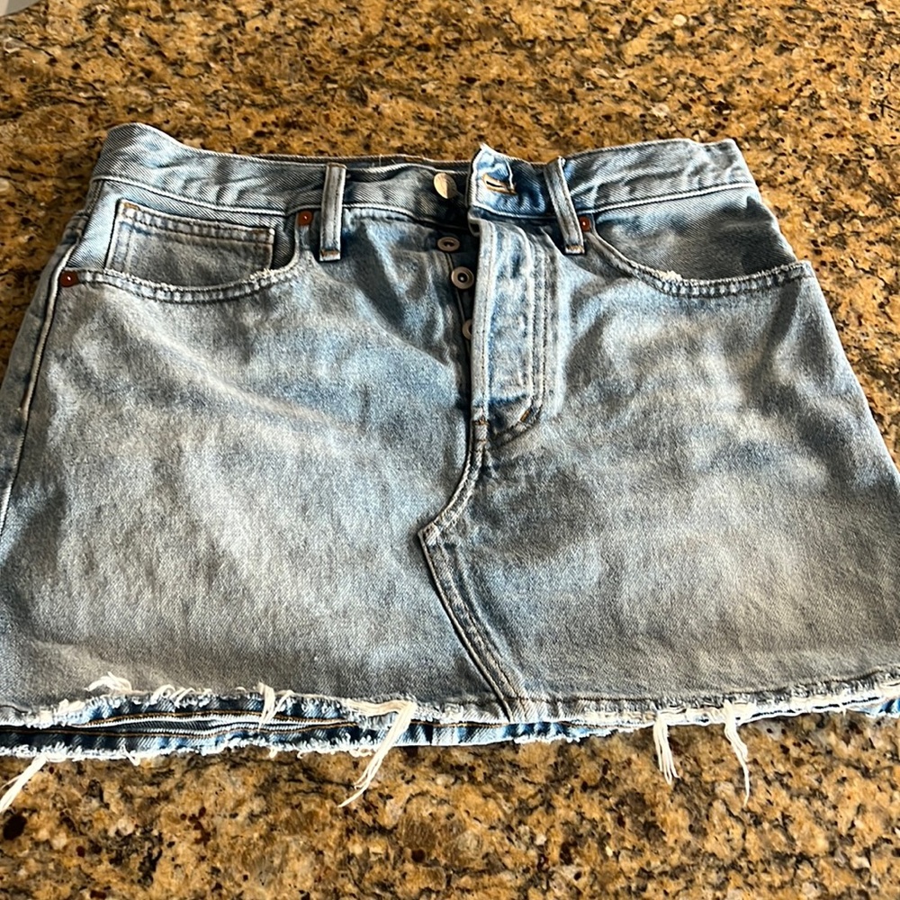 Madewell denim skirt